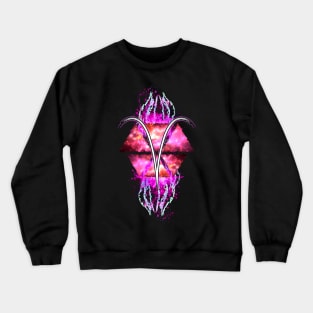 Aries Zodiac - Pink Abstract Crewneck Sweatshirt